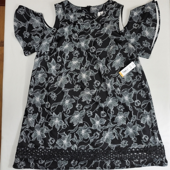 Julia Jordan Cold Sholder Flower Print Dress Sz 24W - Picture 14 of 14